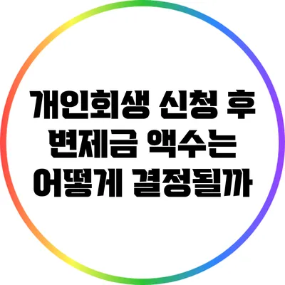 개인회생 신청 후 변제금 액수는 어떻게 결정될까?