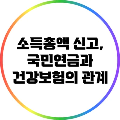 소득총액 신고, 국민연금과 건강보험의 관계